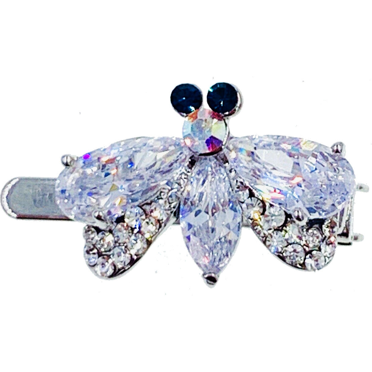 Honey Bee Magnetic Hair Clip use Cubic Zirconia CZ Crystal Hairpin Small Barrette, Magnetic Clip - MOGHANT