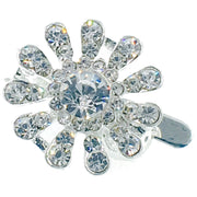 Little Sun Magnetic Hair Clip use Rhinestone Crystal silver base Clear AB, Magnetic Clip - MOGHANT
